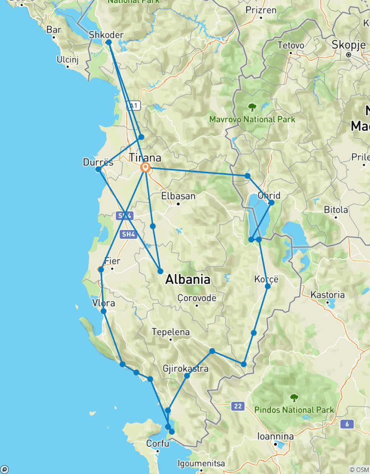 Albanien & Mazedonien, eine 11-tägige Kulturreise von antiken Städten zu unberührten Küsten Rundreise