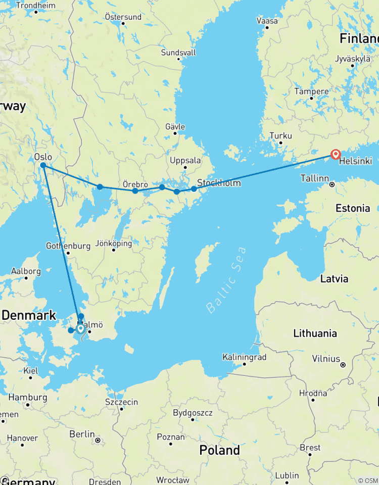 Scandinavian metropolises Tour