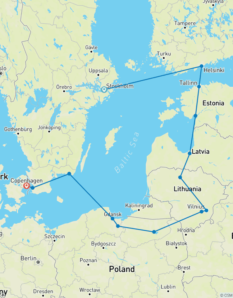 Best of the Baltics Escorted Tour Summer 13 Day Tour
