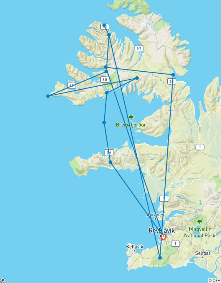 Magie der Westfjorde - Naturwunder am Rande der Welt Rundreise