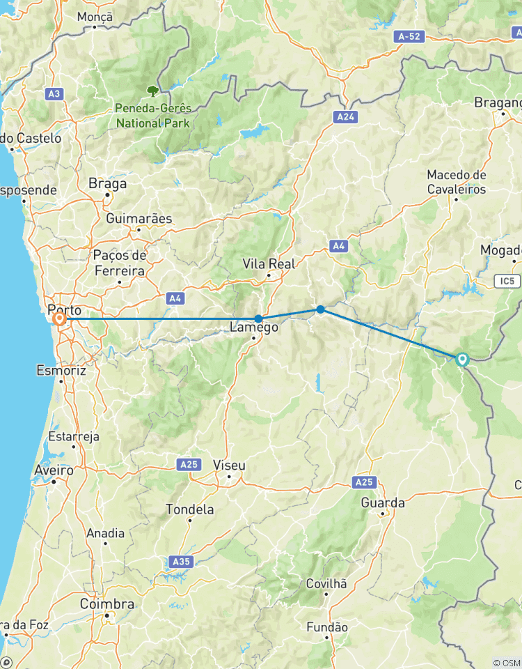 Circuito VALLE DEL DOURO CON MADRID II Madrid-Vega de Terrón-Porto, 6 días. Crucero MS Douro