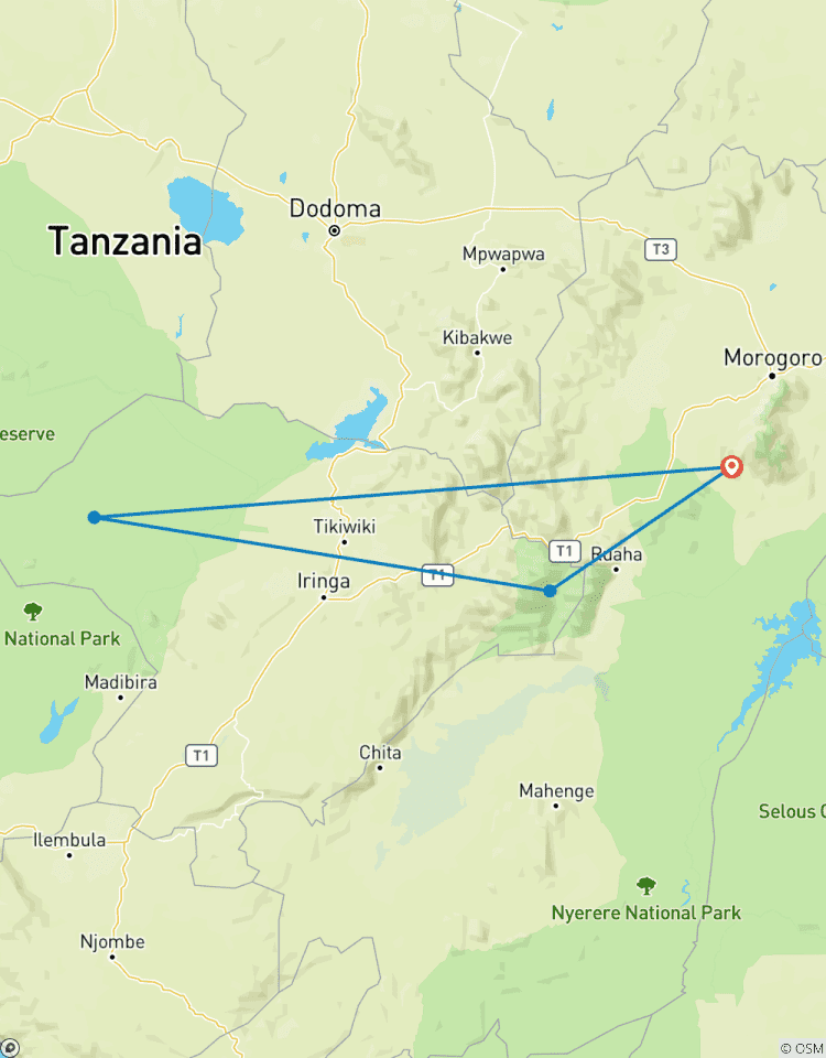 Mikumi/Ruaha/Udzungwa 7 Tage 6 Nächte Rundreise