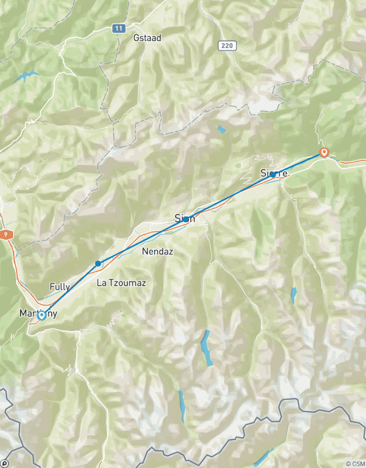 Vacances randonnée : Sentier viticole du Valais circuit