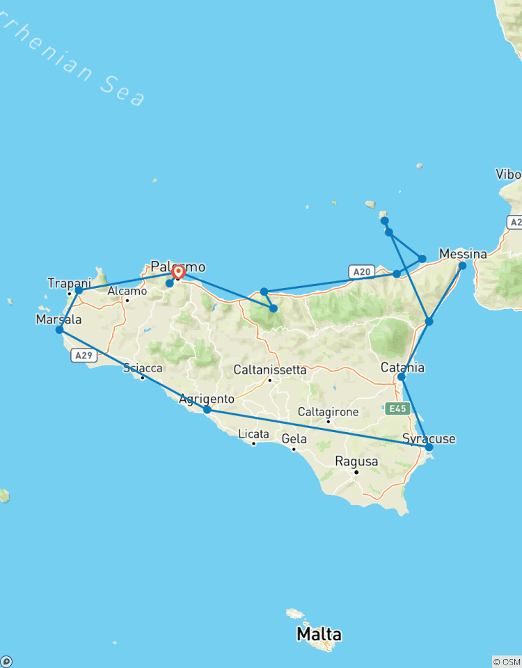 Sicily and Eolic Islands Tour