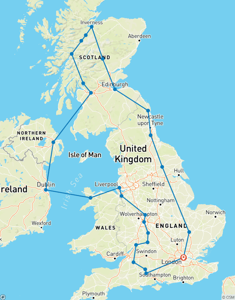 Schotland, Ierland en Zuid-Engeland-rondreis
