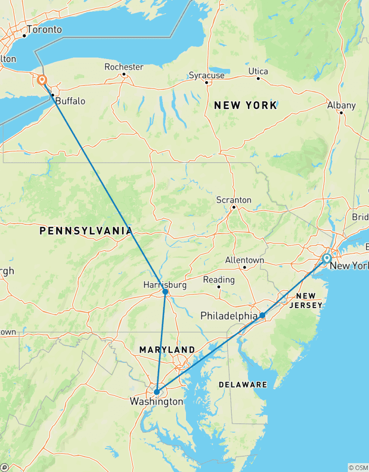 Discover America’s East Coast: New York to Niagara Tour