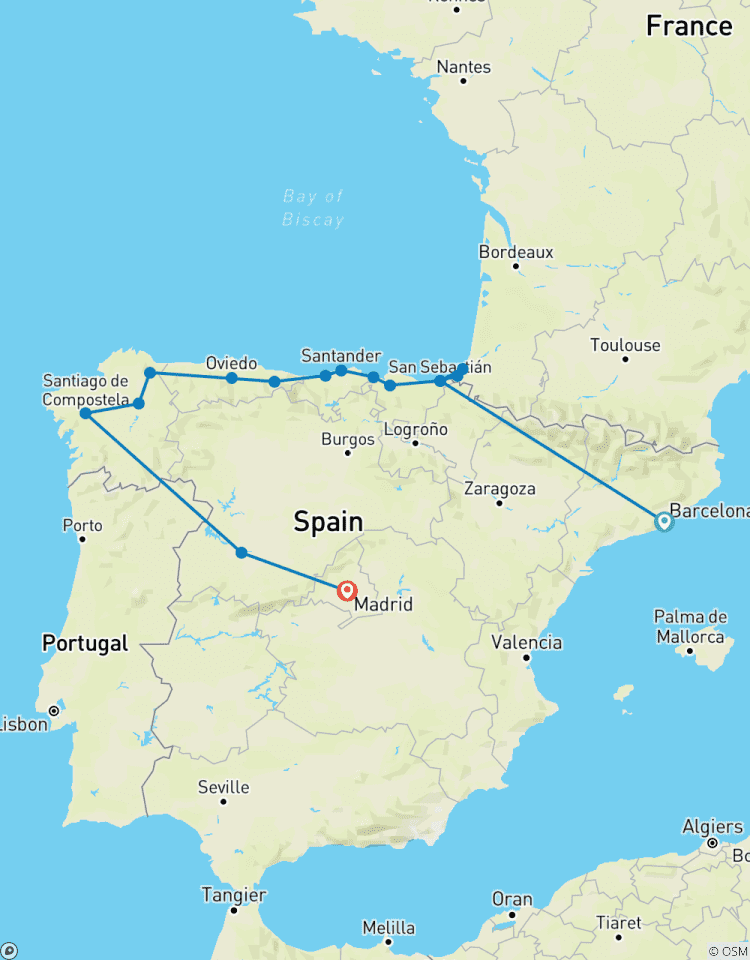 Nord de l\'Espagne 10 jours circuit