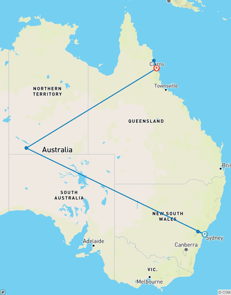 Sydney, Uluru & Cairns Highlights Tour
