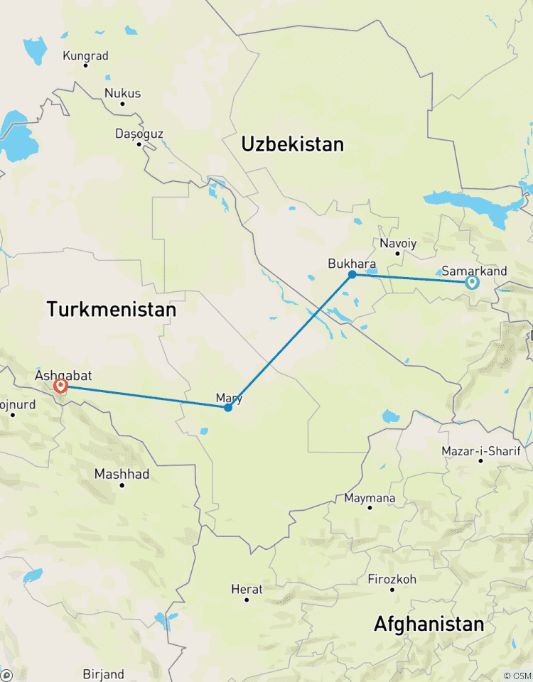 Deserts & Domes, Uzbekistan-Turkmenistan, 8 days Tour
