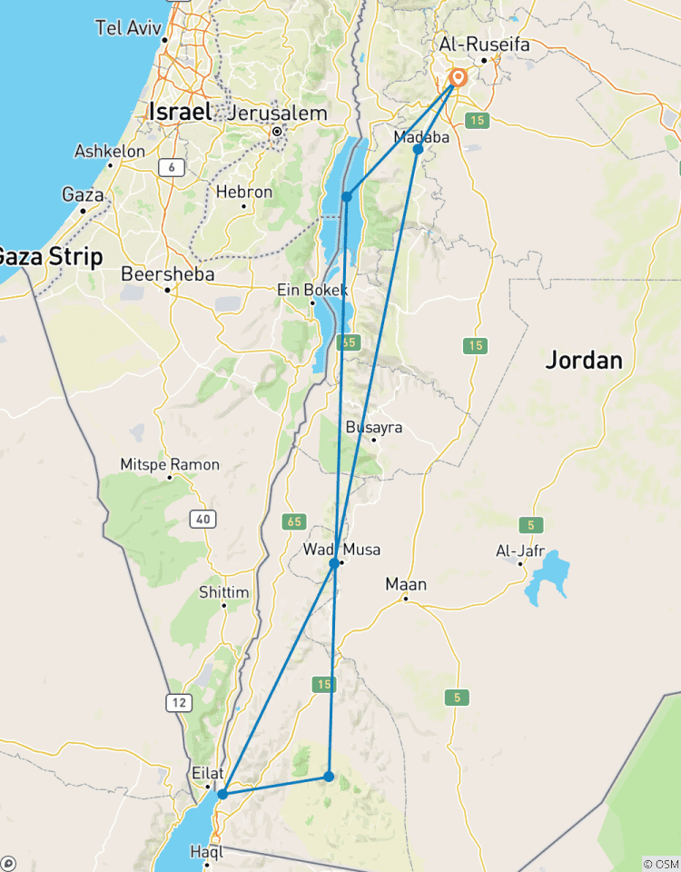 Das Beste von Jordanien Tour: 8 Tage Amman, Petra, Wadi Rum und das Tote Meer erkunden Rundreise