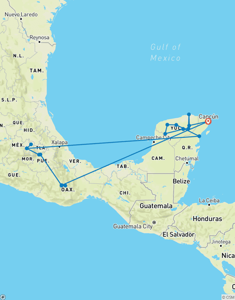 De hartslag van Mexico - van Yucatan tot Oaxaca-rondreis