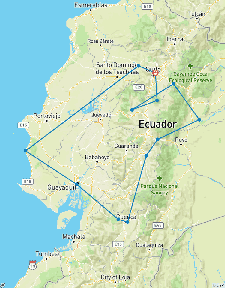 Das Beste von Ecuador Tour in 16 Tagen: Amazonas, Anden & Küste Highlights Rundreise