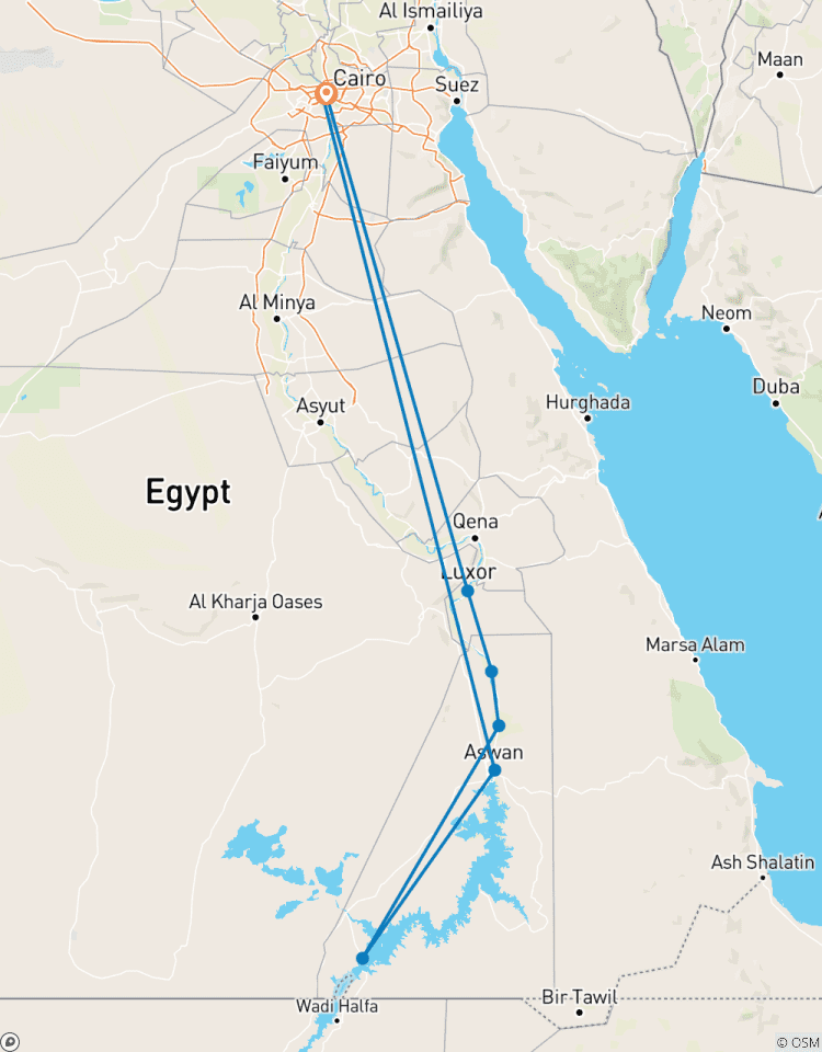 The Journey of the Pharaohs – 7 Days / 6 Nights Egypt Tour Package Tour