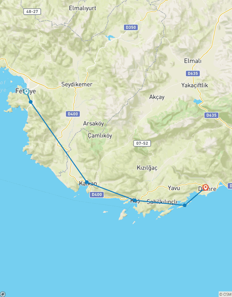 Circuito Edad Mixta y 18-39 Tour en Velero por Turquía 7Noches