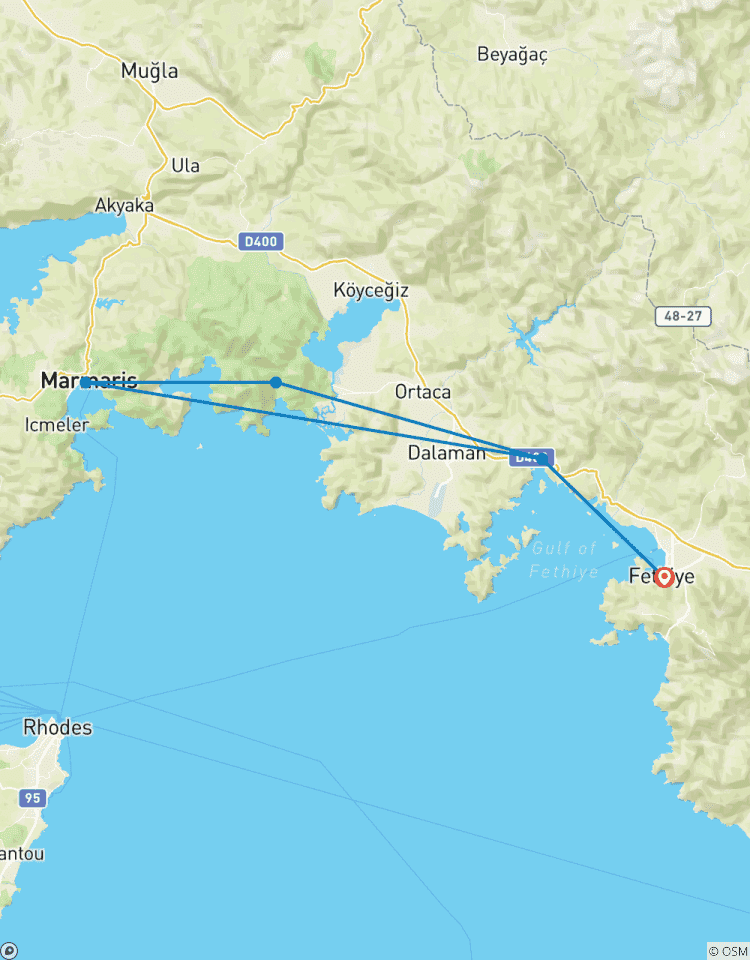 Circuito Fethiye Marmaris Fethiye Excursión en velero