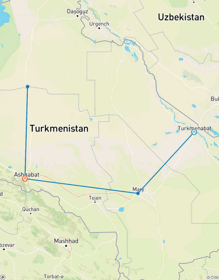 Charmant circuit au Turkménistan - Circuit privé circuit