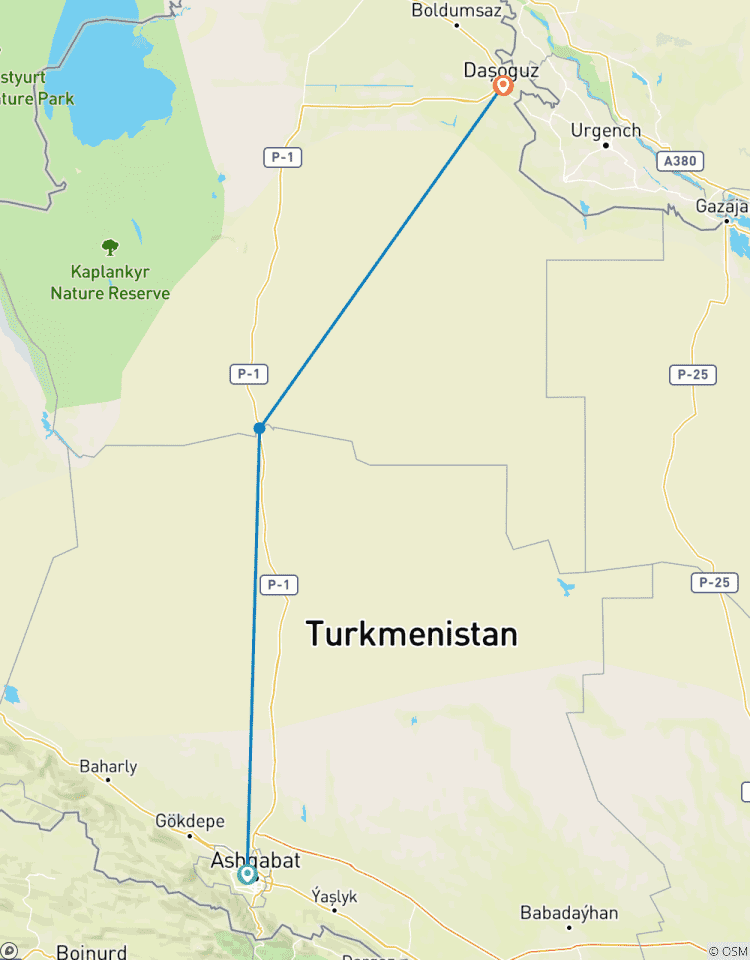 Circuit au Turkménistan de la porte à l\'enfer - Circuit privé circuit