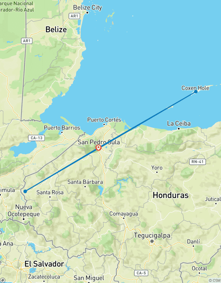 Circuito Exploración de Honduras 14 días/13 noches