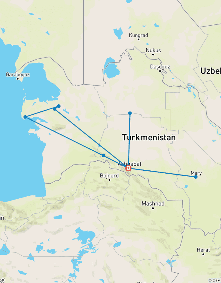 Circuito Turkmenistán - Misteriosa Ruta de la Seda y Maravillas del Desierto (incl. vuelo)