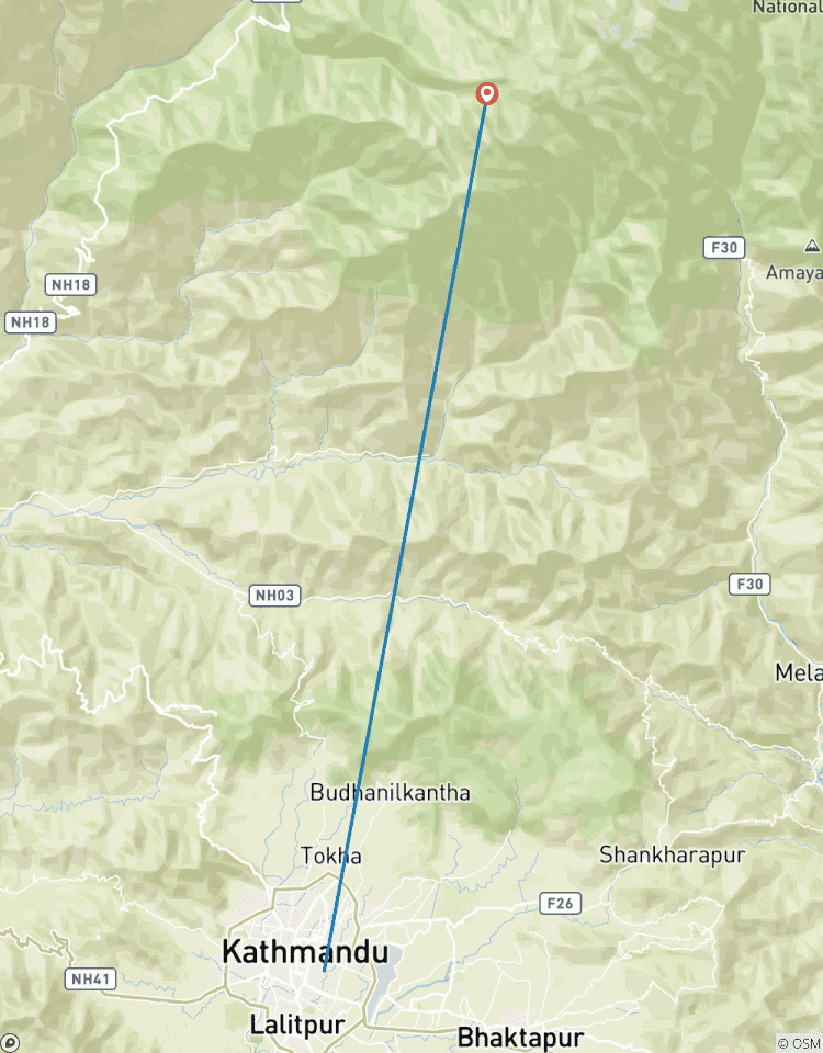 Circuito Excursión en helicóptero por el lago Gosaikunda