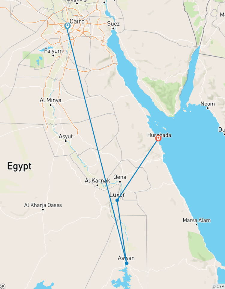 Egypt in 9 Days: Cairo, Luxor, Aswan & Hurghada Tour