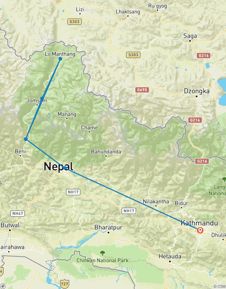 Upper Mustang Motorbike Tour from Kathmandu- All Inclusive Tour 11 days Tour