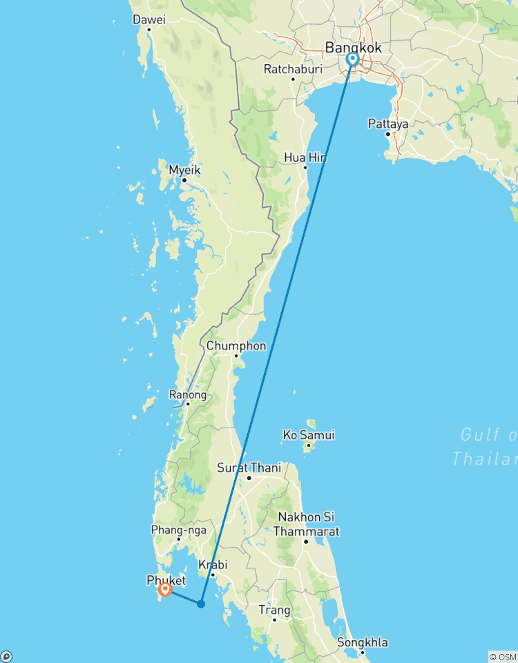 Circuito Tailandia Tropical: Vacaciones en la playa de Bangkok y Phuket 9 días