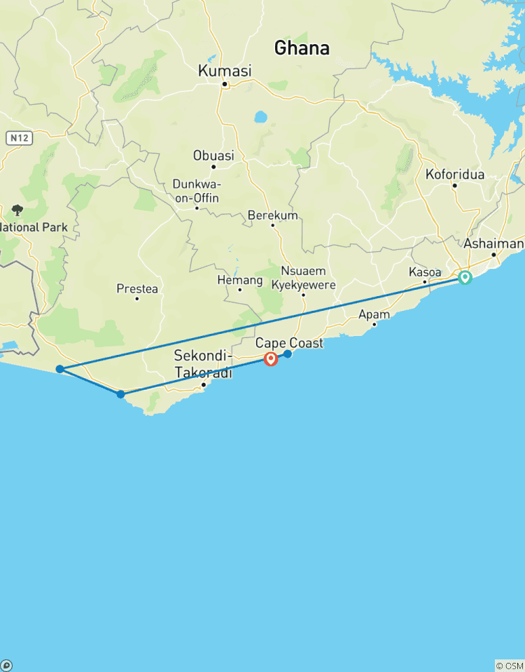 Goldküste nach Ghana Tour 2026 Rundreise