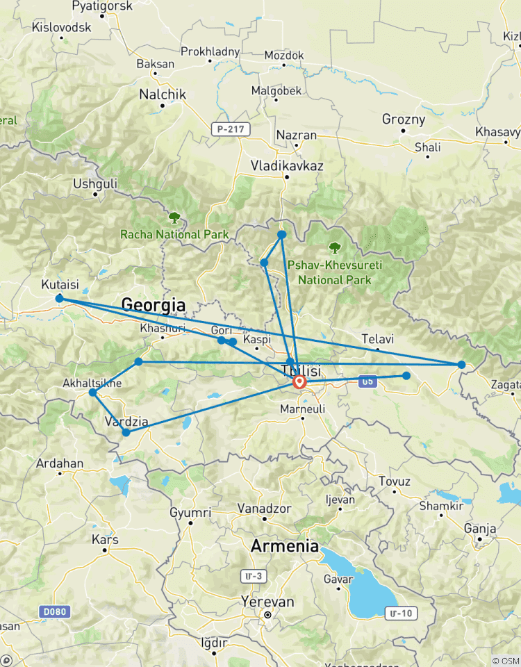 Géorgie 2026 - Circuit culturel et panoramique de 8 jours à Tbilissi, Kazbegi, Kakheti et Vardzia circuit