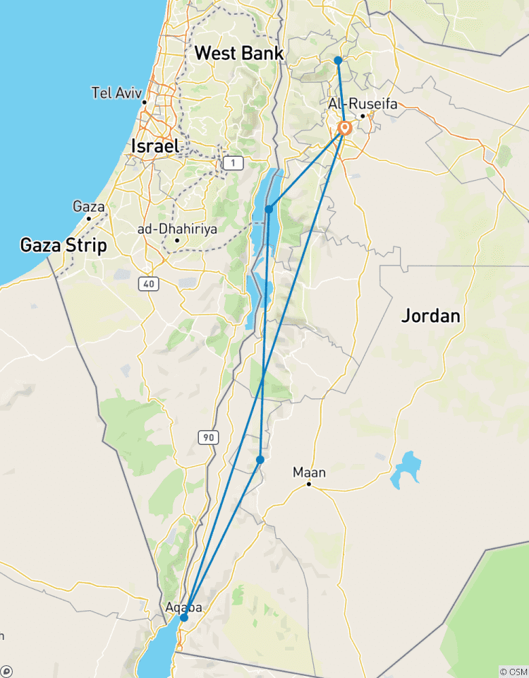 Splendeurs de la Jordanie circuit