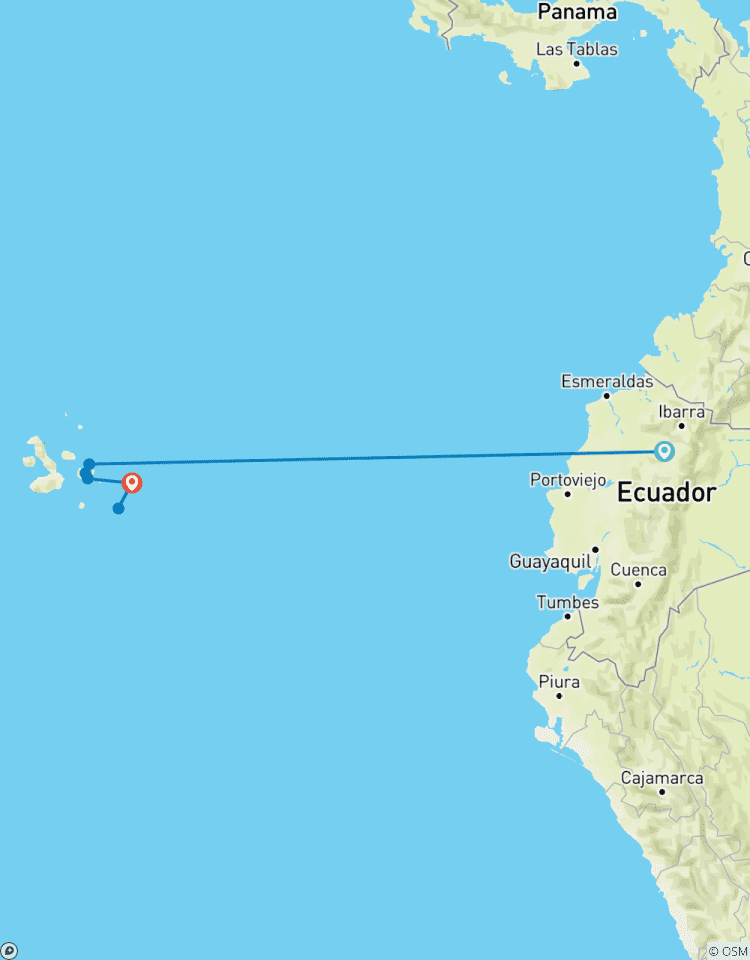 Circuito Aventura con piqueros de patas azules en las Galápagos