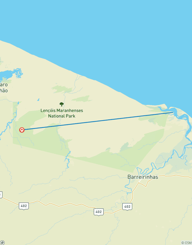Private trekking crossing the Lençois Maranhenses from Atins to Santo Amaro Tour