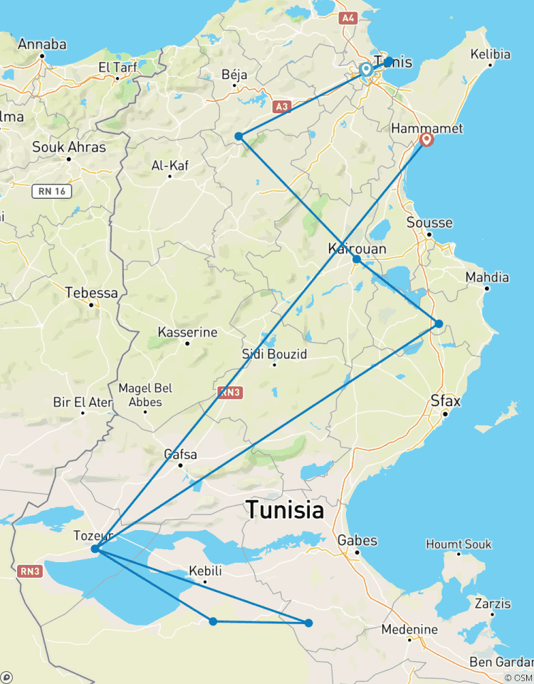Tunisia : 1 week mixed tours Tour