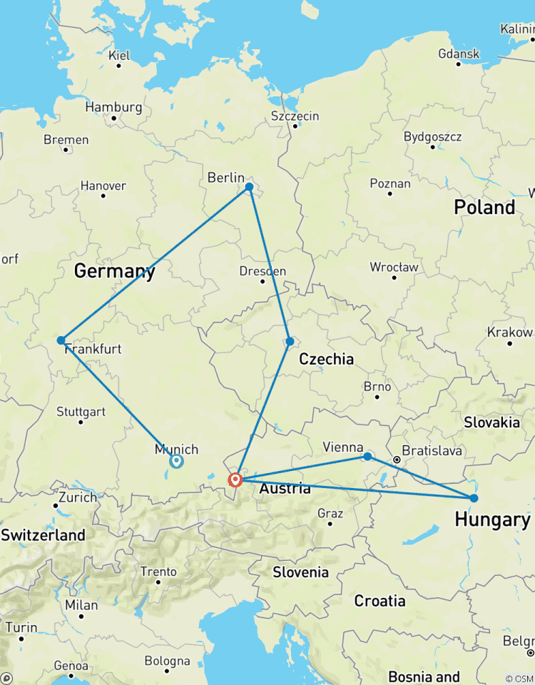 Grand tour d\'Europe : Allemagne et Europe de l\'Est circuit