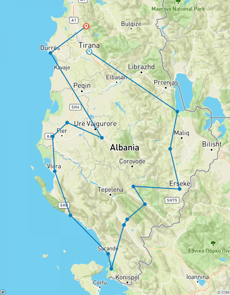 Les points forts de l\'Albanie circuit