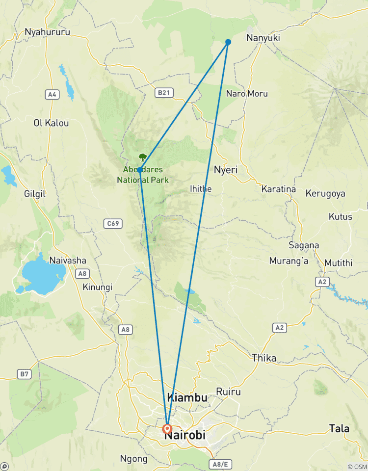 Circuito Safari de lujo de 4 días por la meseta de Laikipia