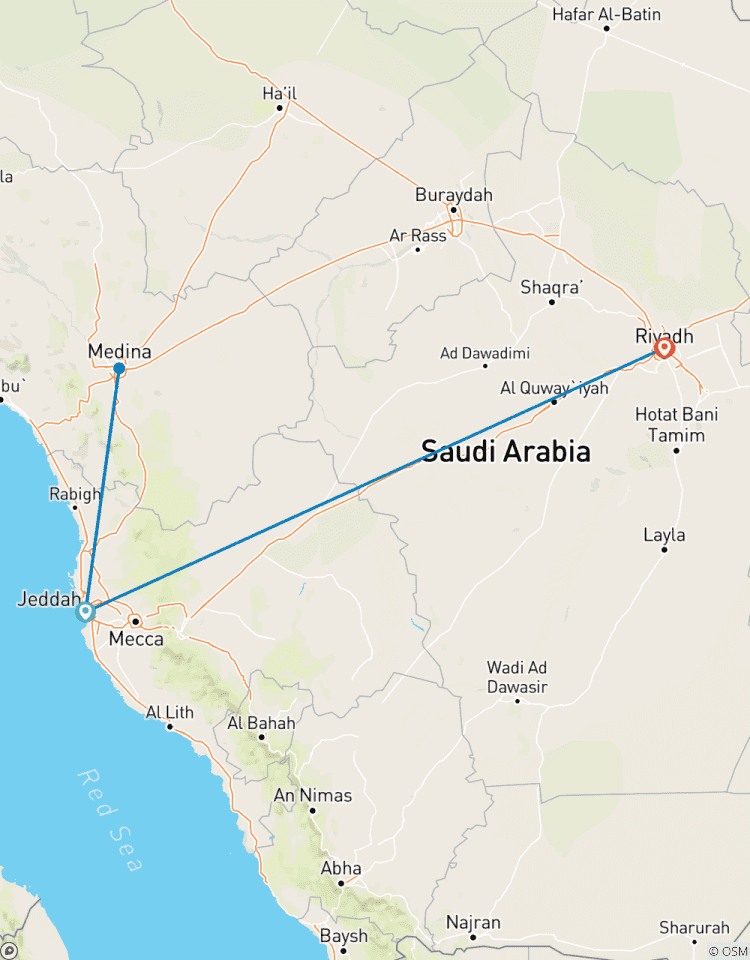 Höhepunkte von Saudi-Arabien Rundreise