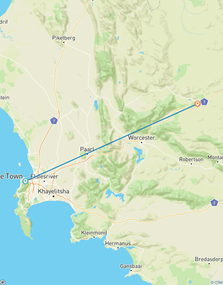 Tage-3,Western Cape Touwsrivier Auto und 4WD Tour.Die beste Big Five Safari & Kapstadt Ganztages-Safari-Tour Rundreise