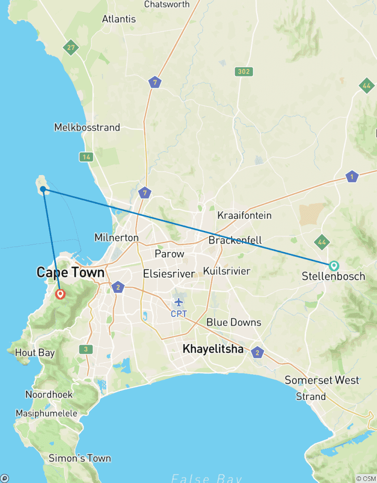 3-Tage Kapstadt Privat Tour- Stellenbosch Winelands Ganztägig;Robben Island und Tafelberg National Park Rundreise