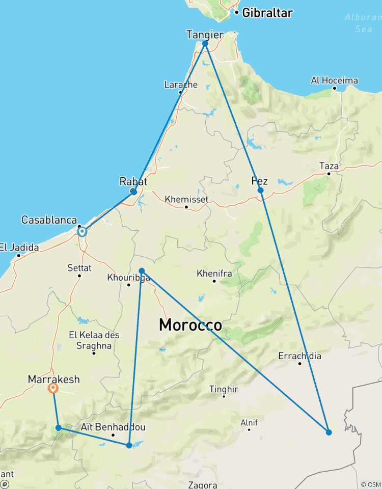 Grand Tour & Kasbah Route Morocco in 10 Days, 9 Nights in Destination Tour