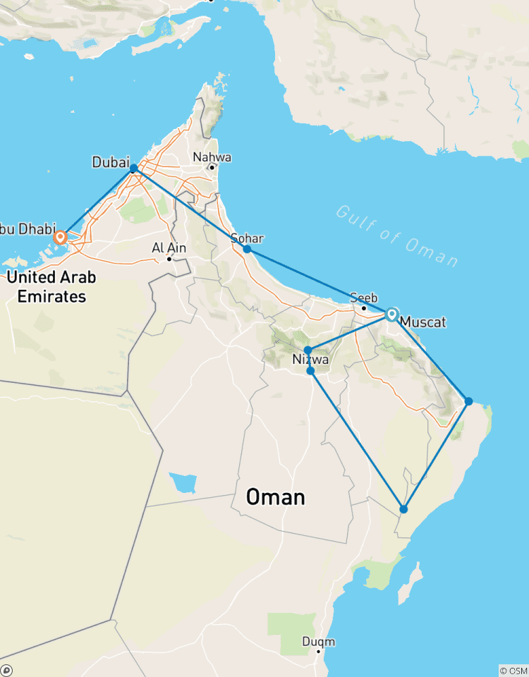 Indringende rondreis door Oman & de Emiraten-rondreis