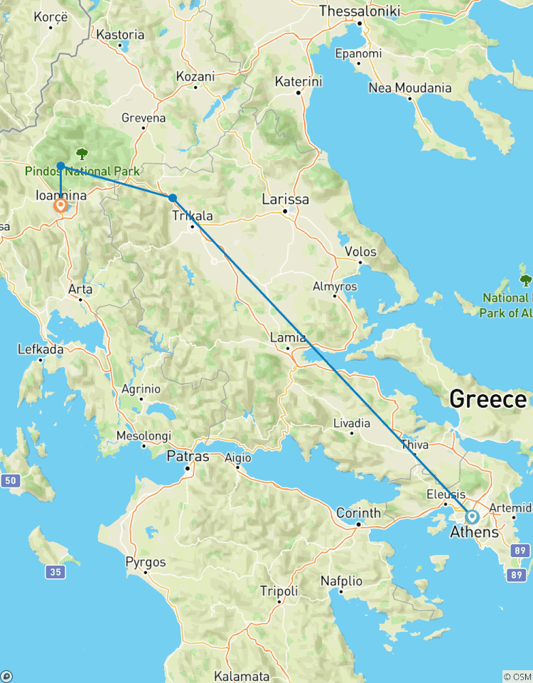 Circuito Montañas Místicas y Pueblos Escondidos: Viaje de Atenas a Ioánnina