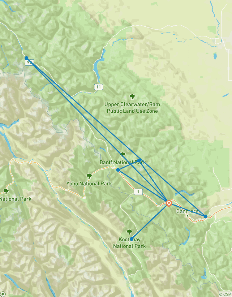 Circuito Horizontes alpinos: Senderismo por las Rocosas canadienses