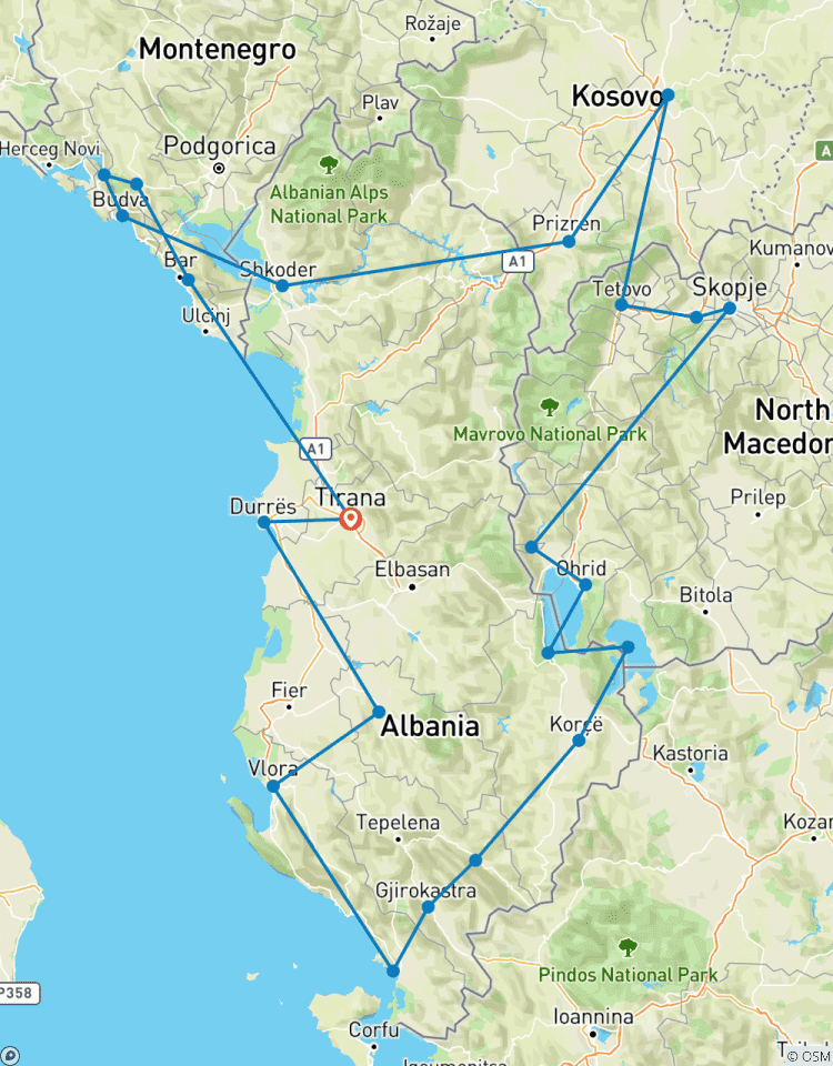 Circuito 2026 Viaje a los Balcanes: Montañas, lagos y costa panorámicos en 12 días