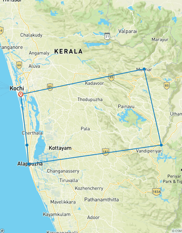 KERALA- A JOURNEY THROUGH GOD`S OWN COUNTRY Tour