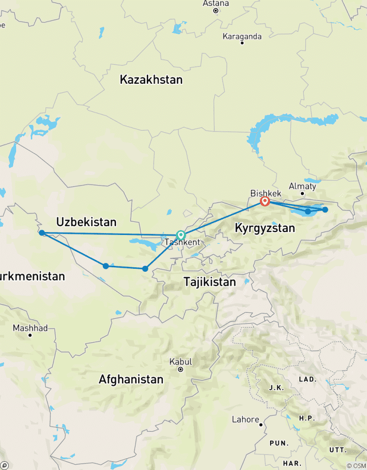 Circuito Uzbekistán y Kirguistán - Ruta de descubrimiento de 15 días