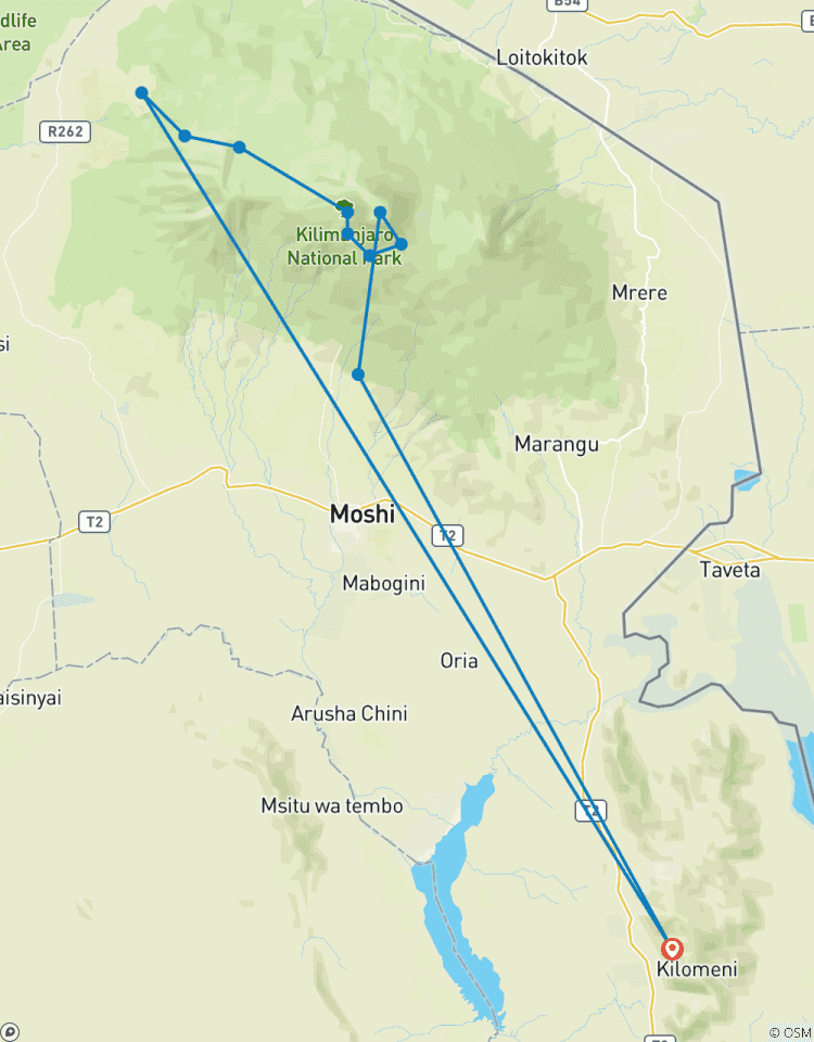 Kilimanjaro via Lemosho Route ~ Guided *TREK*CLIMB* Tour