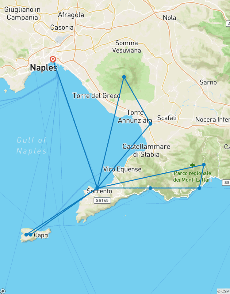 Circuito Viaje Culinario y Cultural: Exploración y Relax en la Costa Sorrentina