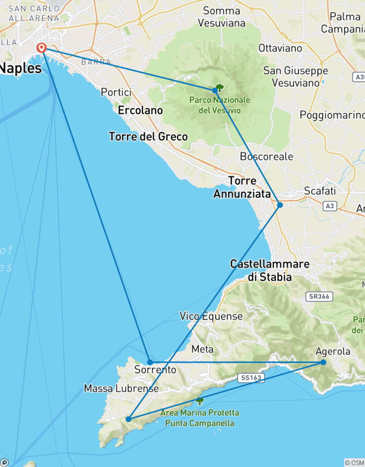 Circuito Senderos de Sorrento: Aventura de senderismo y lugares de interés cultural