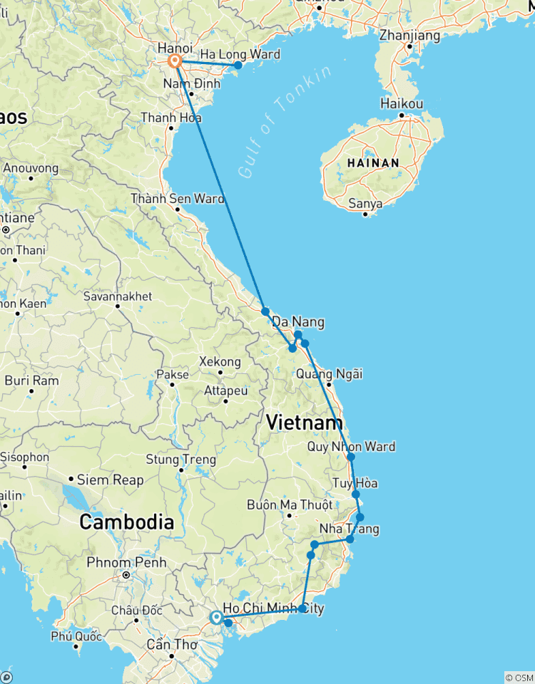 Cyclisme au Vietnam circuit